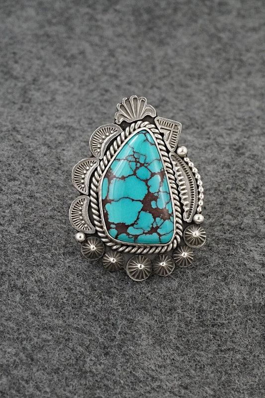 Turquoise & Sterling Silver Ring - Michael Calladitto - Size 10