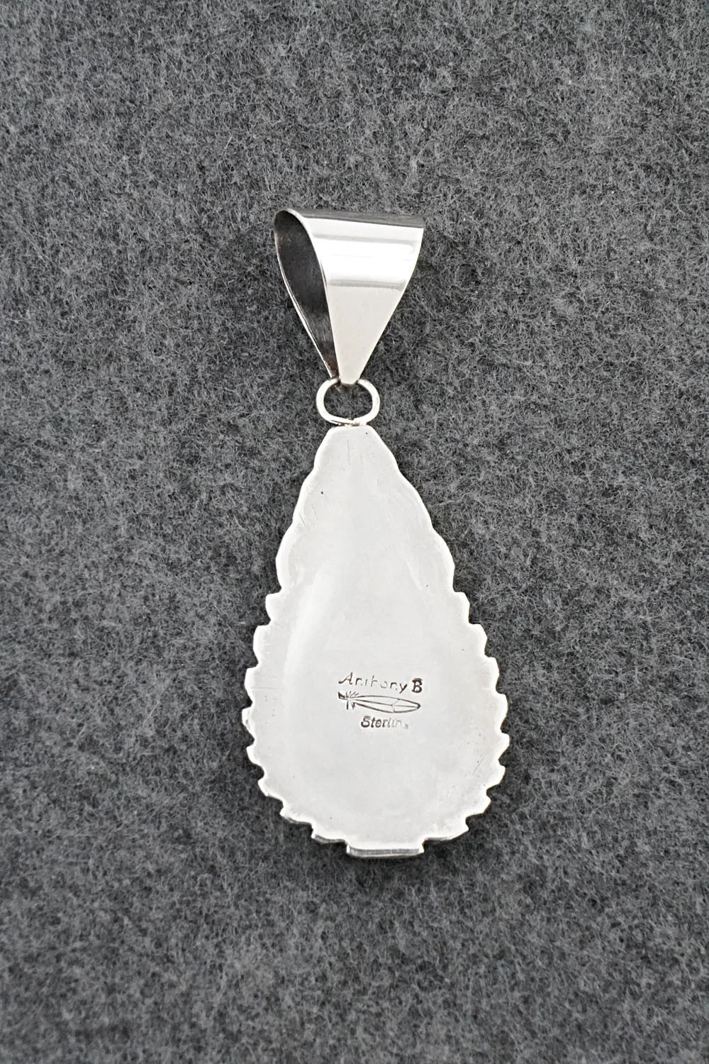 Turquoise & Sterling Silver Pendant - Anthony Brown