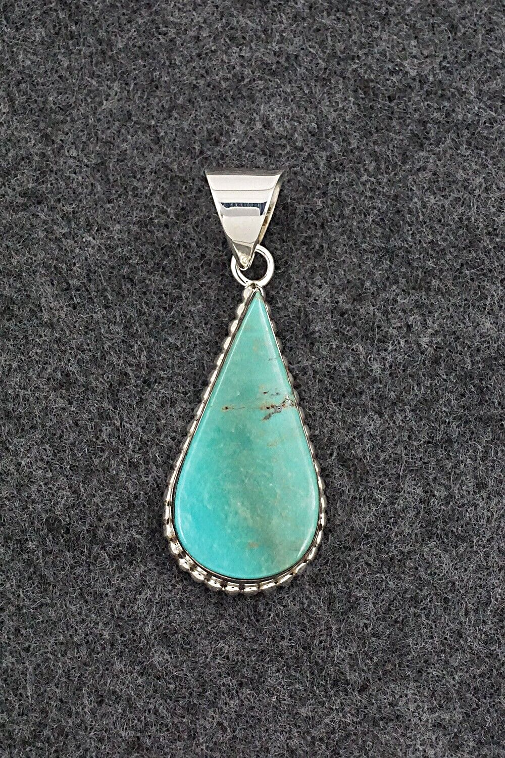 Turquoise & Sterling Silver Pendant - Lamy Castillo