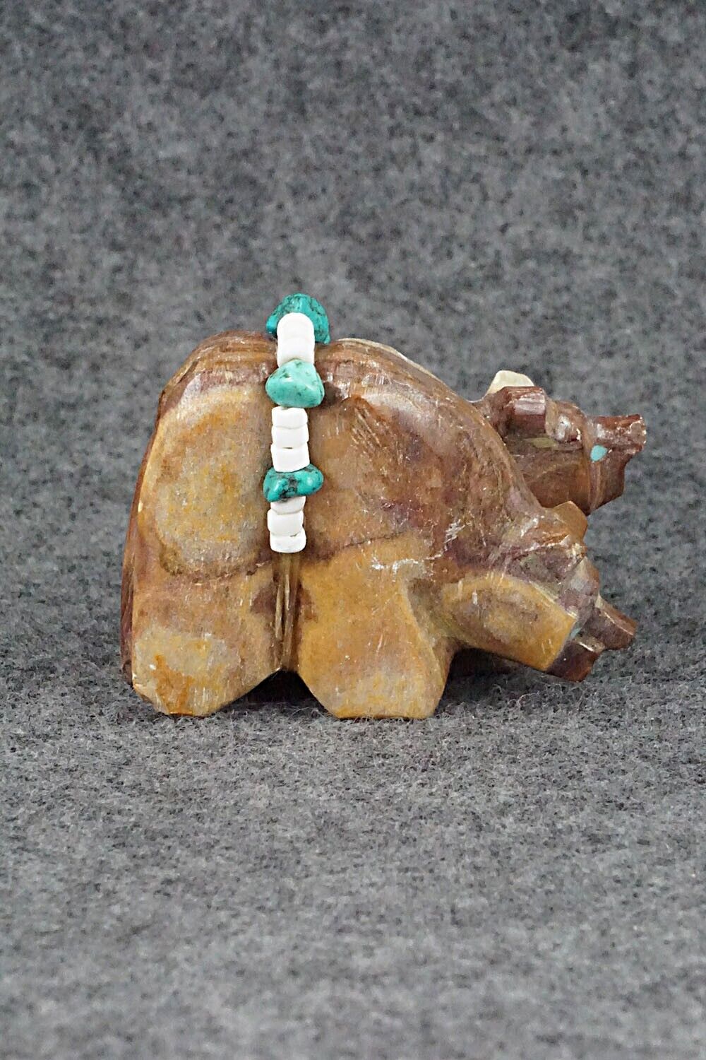 Bear Family Zuni Fetish Carving - Tim Lementino