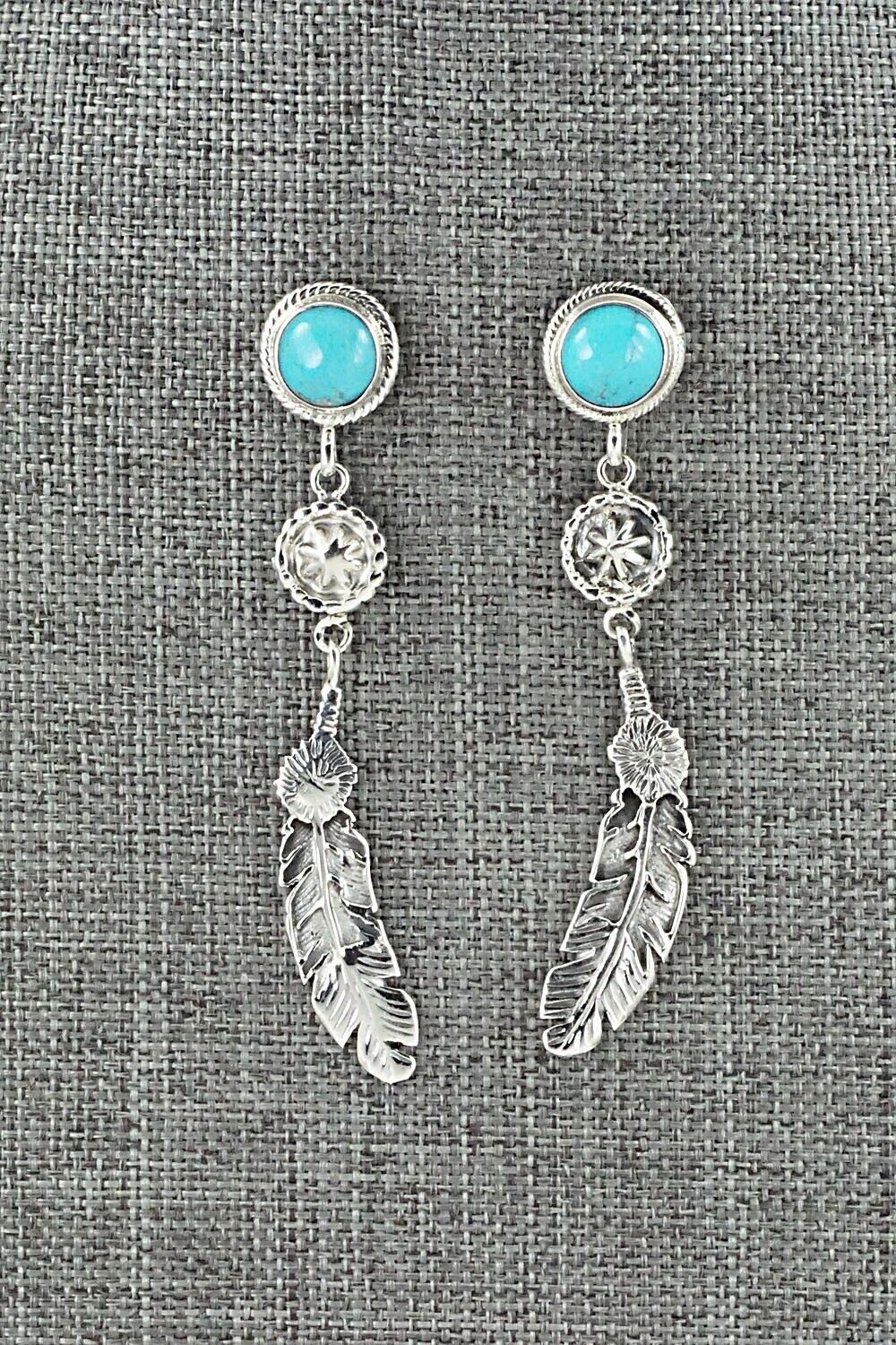 Turquoise & Sterling Silver Earrings - Annie Spencer