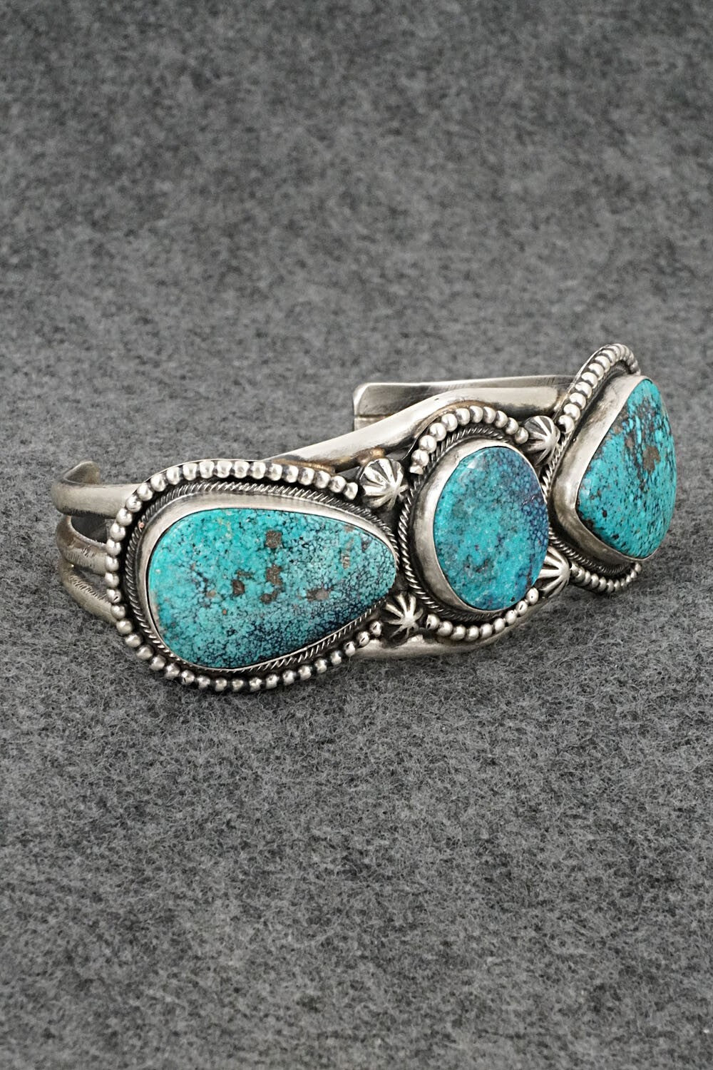 Turquoise & Sterling Silver Bracelet - Bobby Johnson