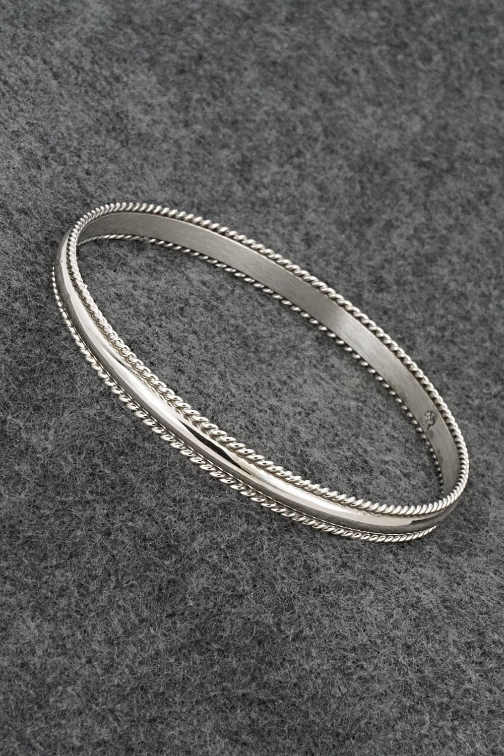Sterling Silver Bangle Bracelet - Elaine Tahe