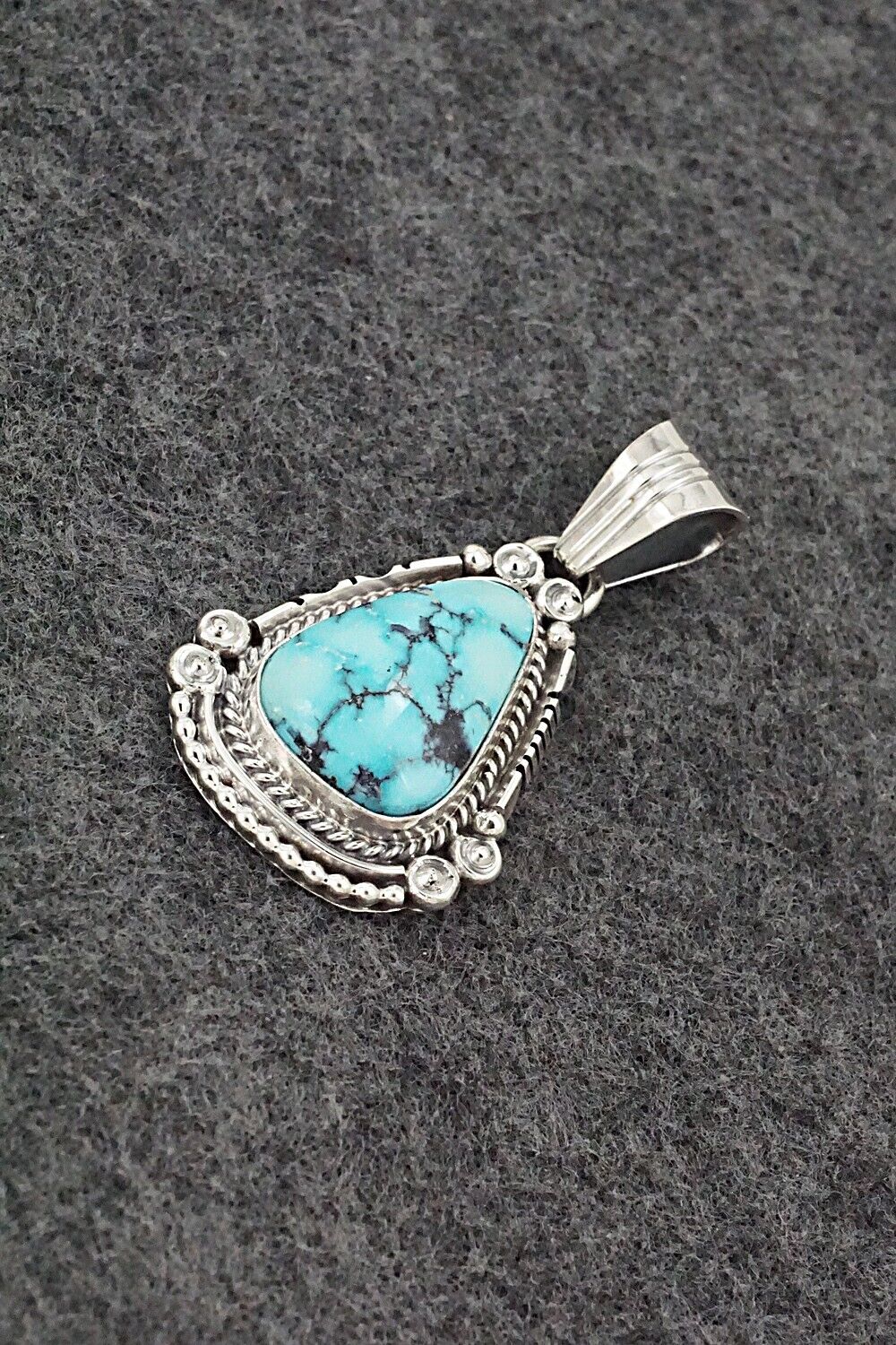 Turquoise & Sterling Silver Pendant - Daniel Benally