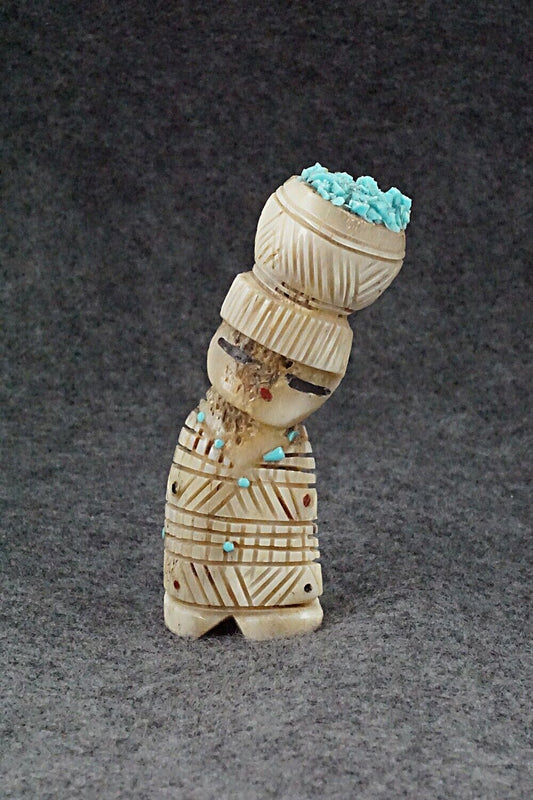 Corn Maiden Zuni Fetish Carving - Carl Etsate