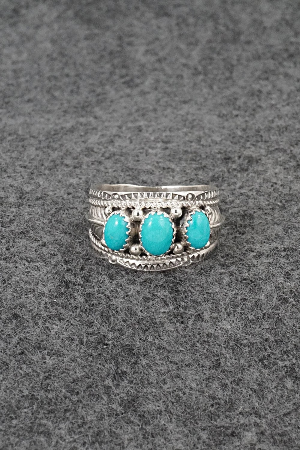 Turquoise & Sterling Silver Ring - Betty Begaye - Size 10