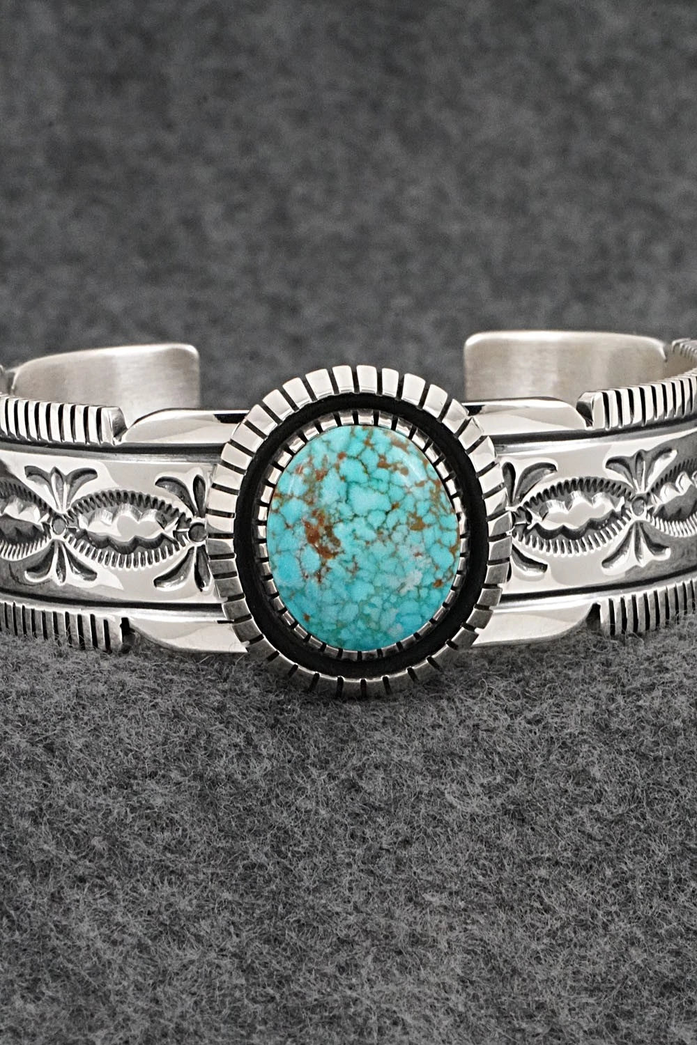 Turquoise & Sterling Silver Bracelet - Mark Yazzie