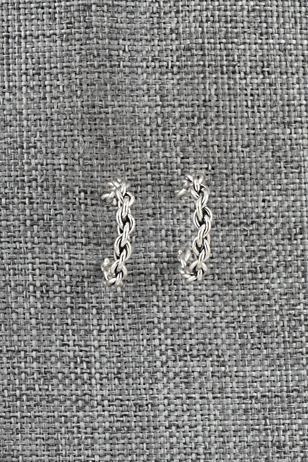Sterling Silver Hoop Earrings - Elaine Tahe