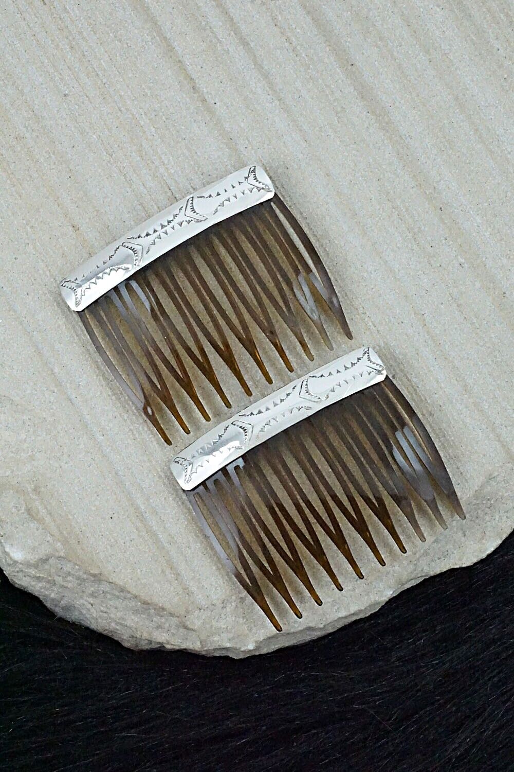 Sterling Silver Hair Combs - Randall Dalgai