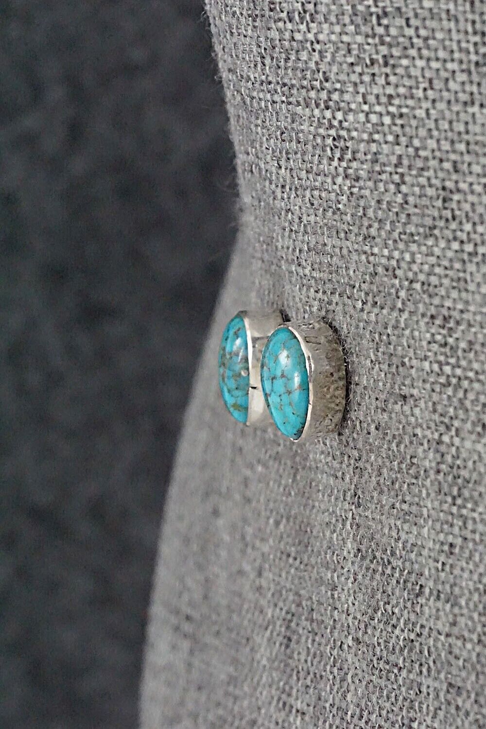 Turquoise & Sterling Silver Earrings - Marco Begaye