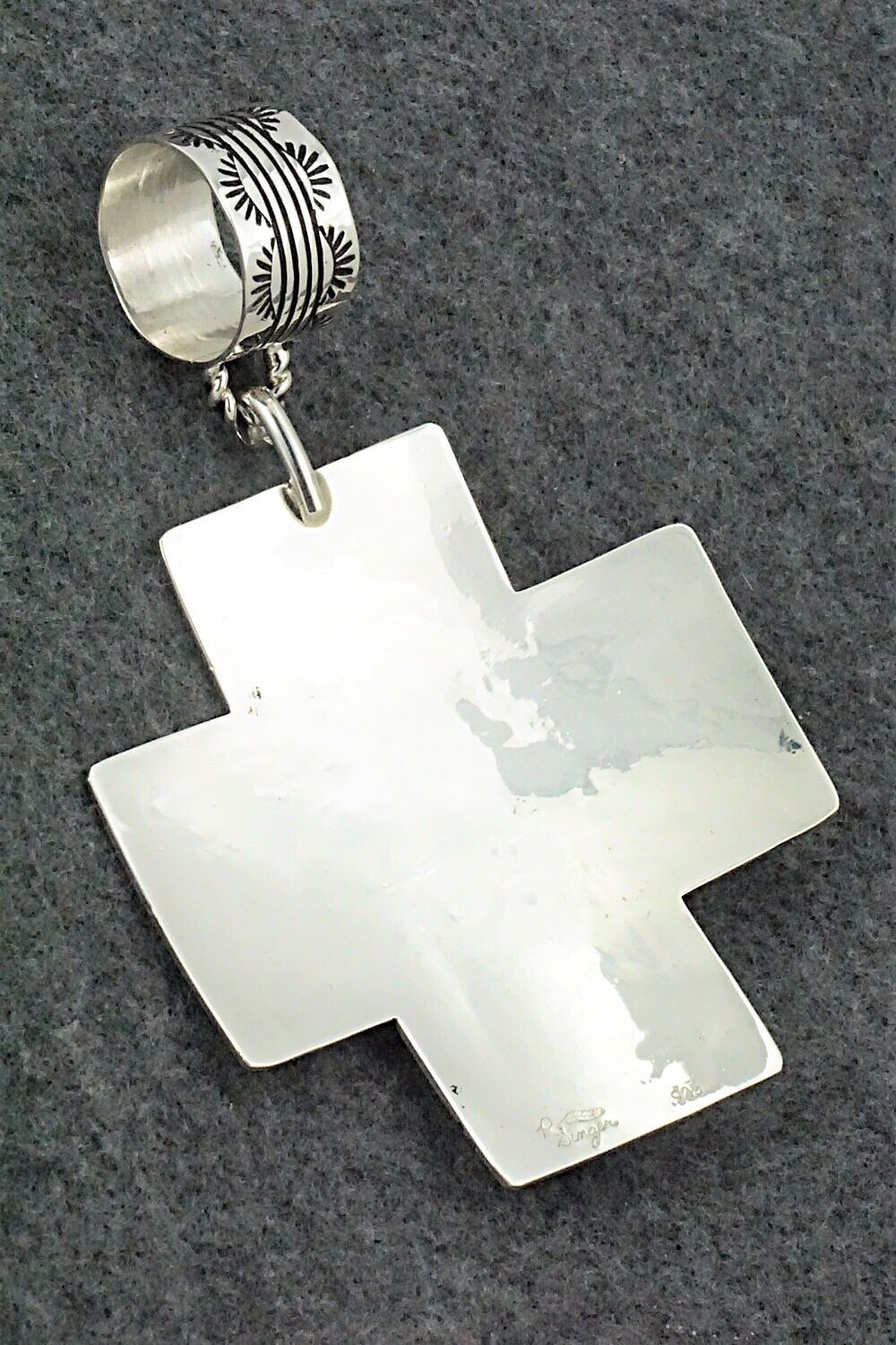Turquoise & Sterling Silver Pendant - Richard Singer