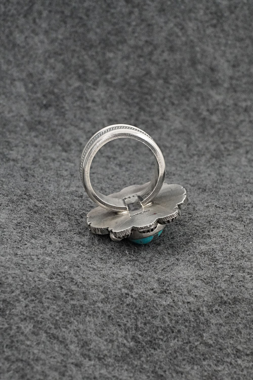 Turquoise & Sterling Silver Ring - Michael Calladitto - Size 7