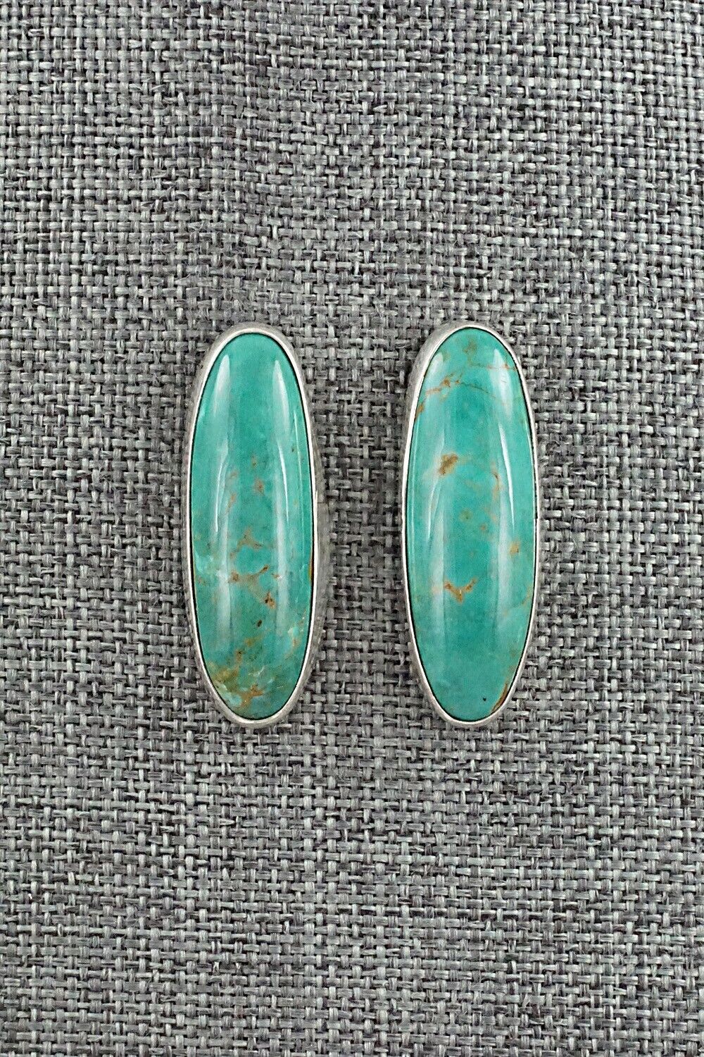 Turquoise & Sterling Silver Earrings - Rena Begay
