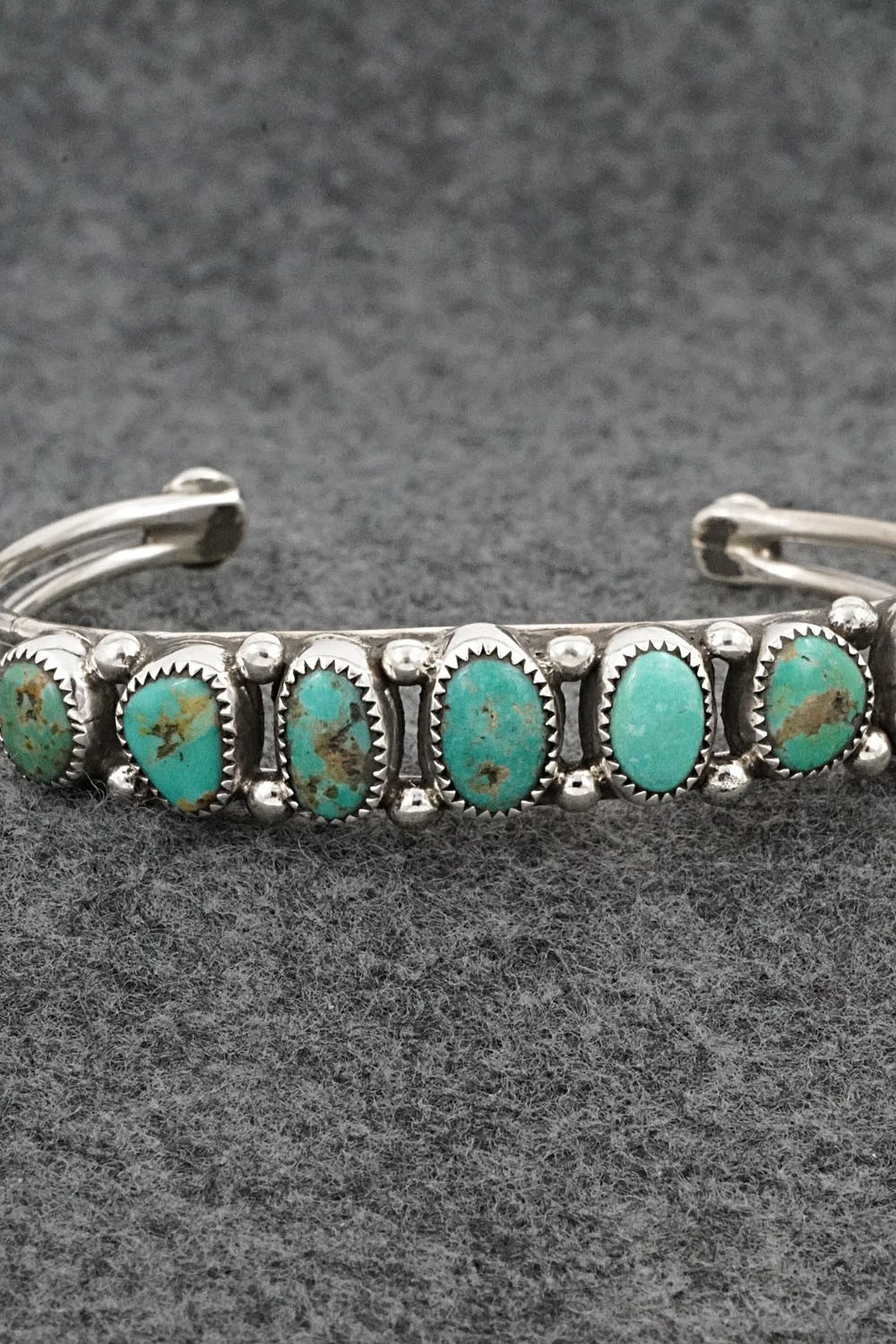 Turquoise & Sterling Silver Bracelet - Priscilla Reeder