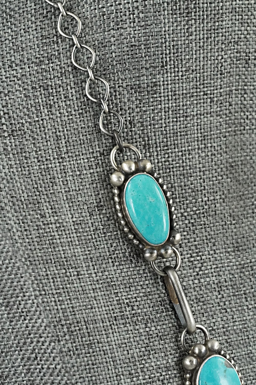 Turquoise & Sterling Silver Necklace Set - Kathleen Livingston