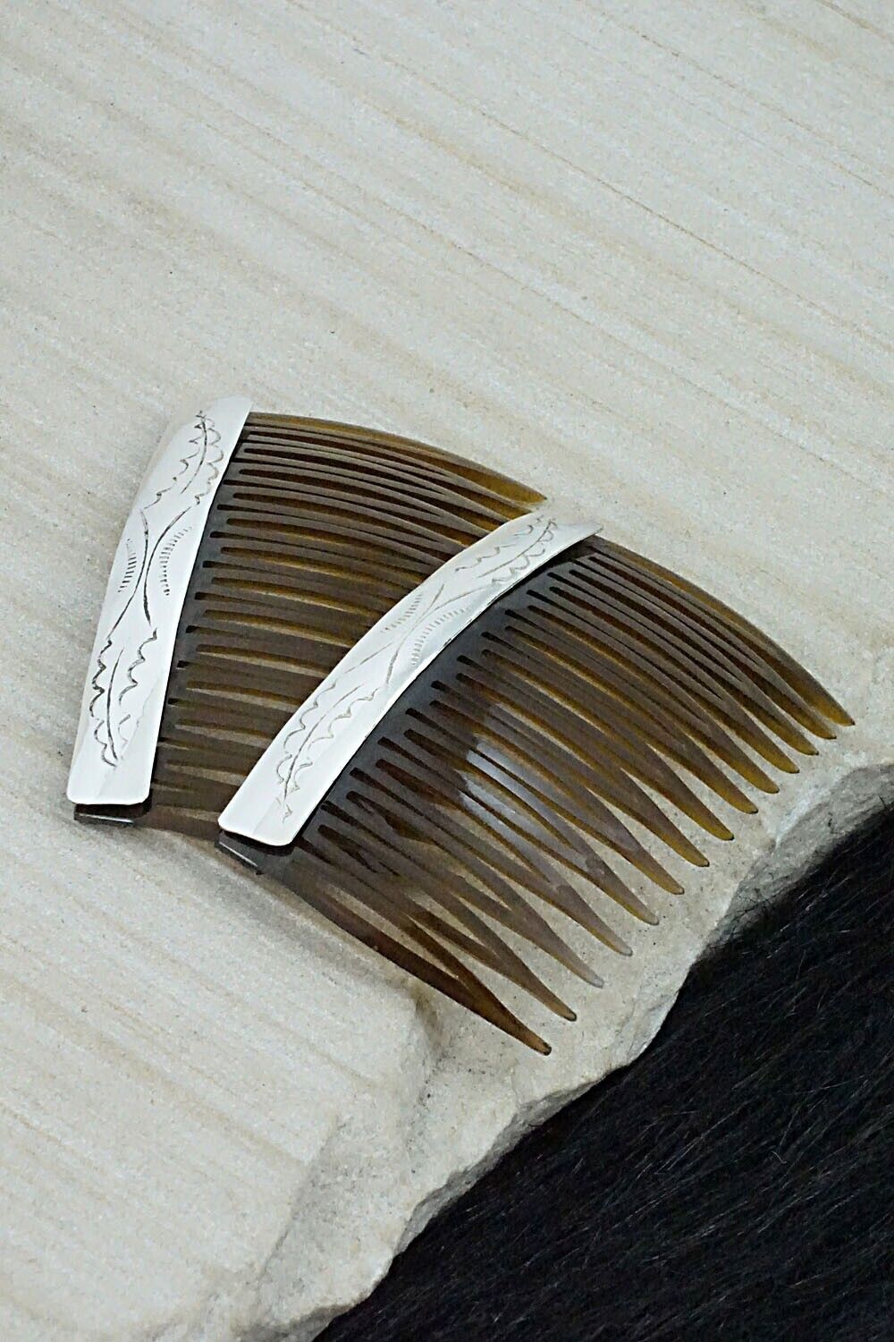 Sterling Silver Hair Combs - Randall Dalgai