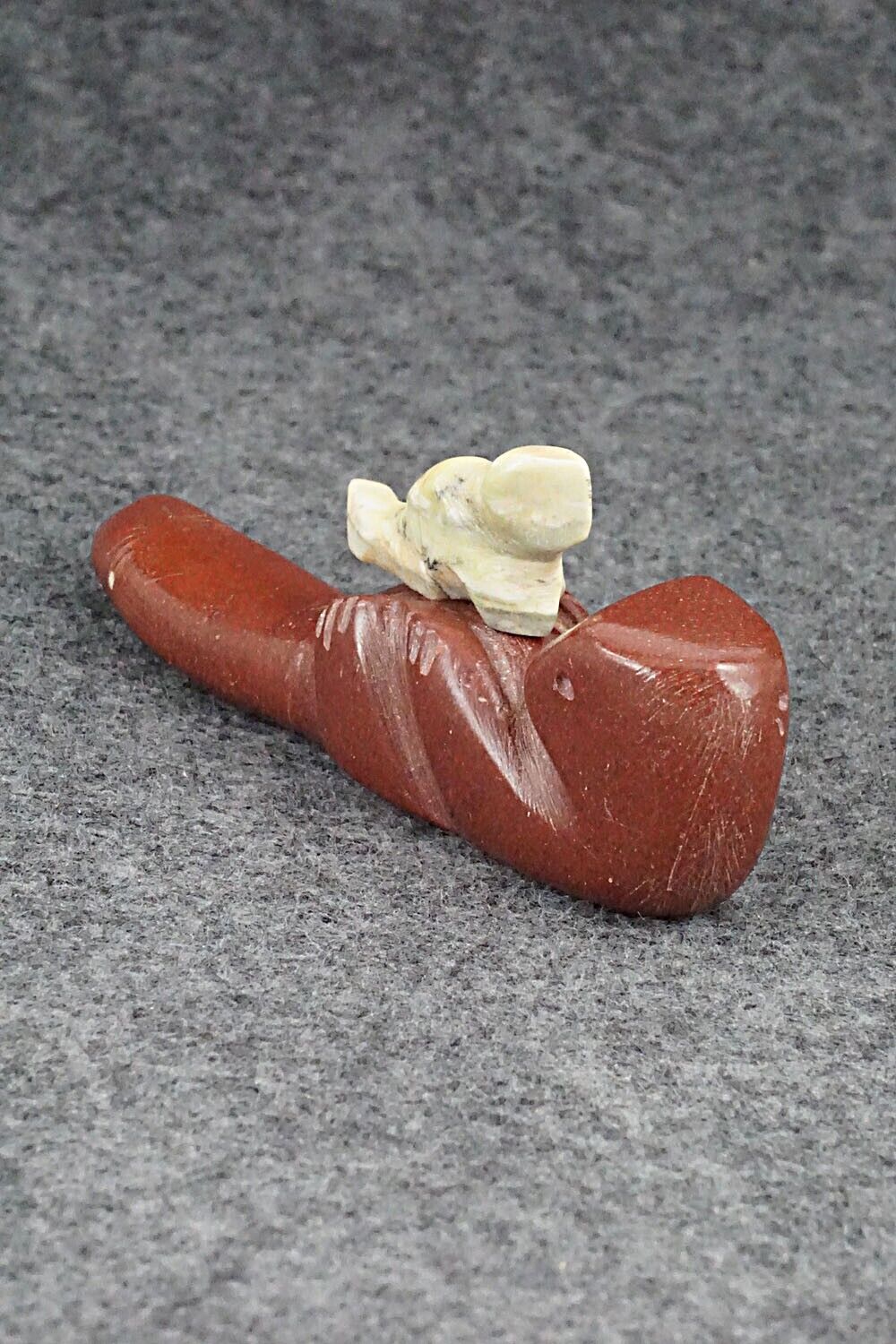 Otter with Pup Zuni Fetish Carving - Justin Red Elk