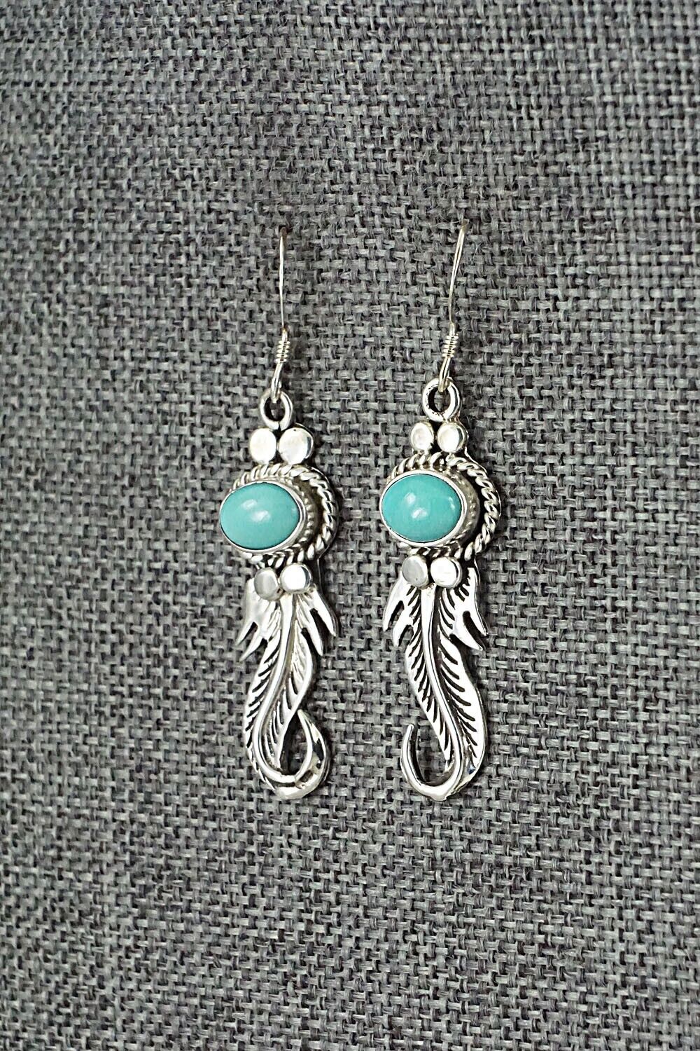 Turquoise & Sterling Silver Earrings - Judy Largo