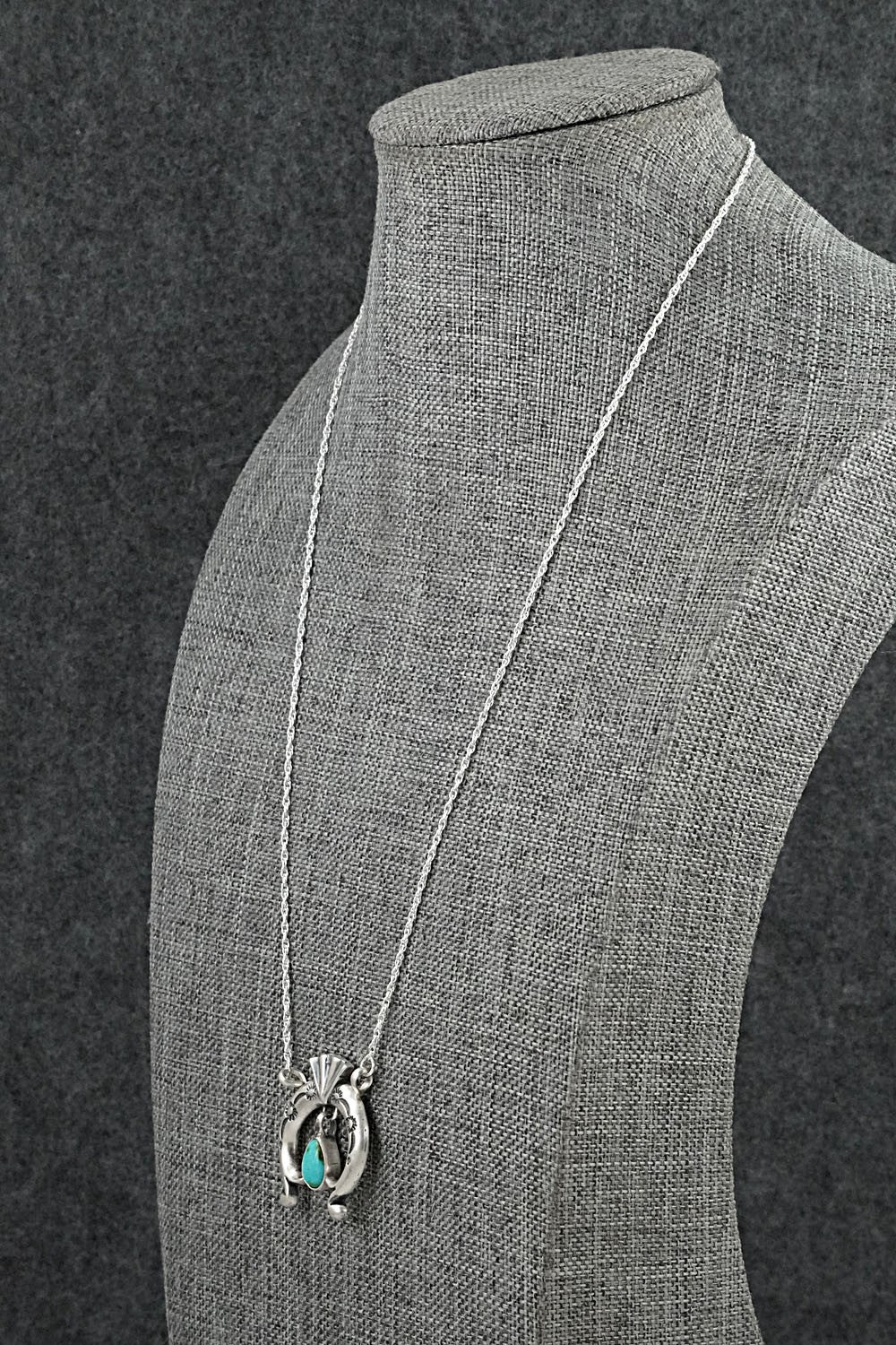 Turquoise & Sterling Silver Necklace - Gary Shorty
