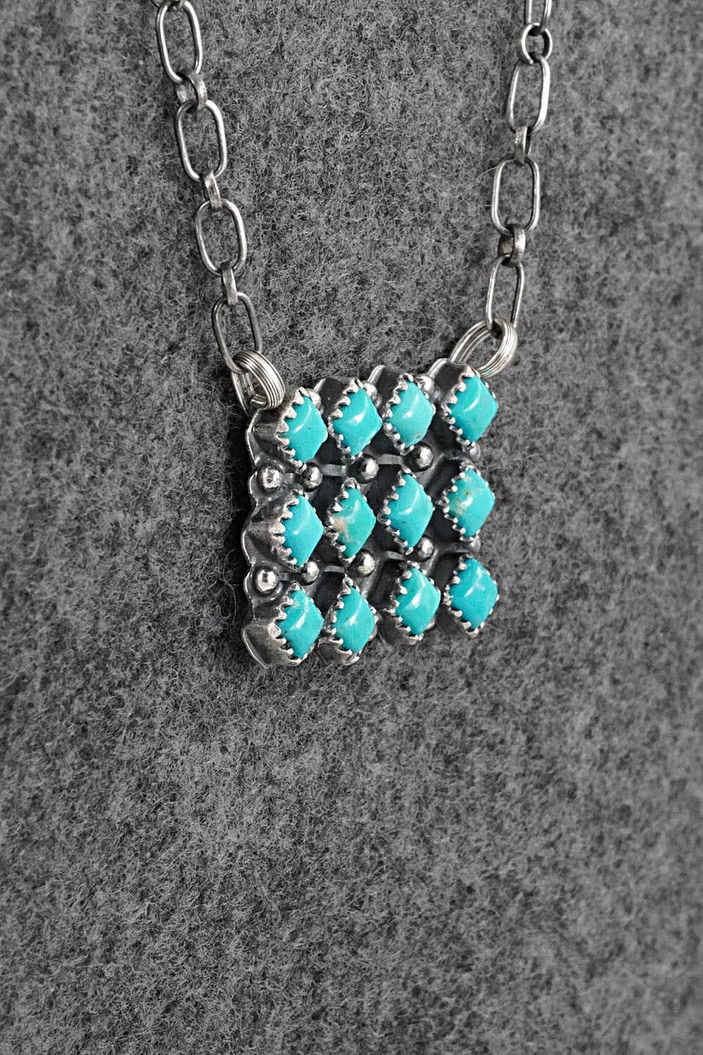 Turquoise & Sterling Silver Necklace - Melissa Anderson