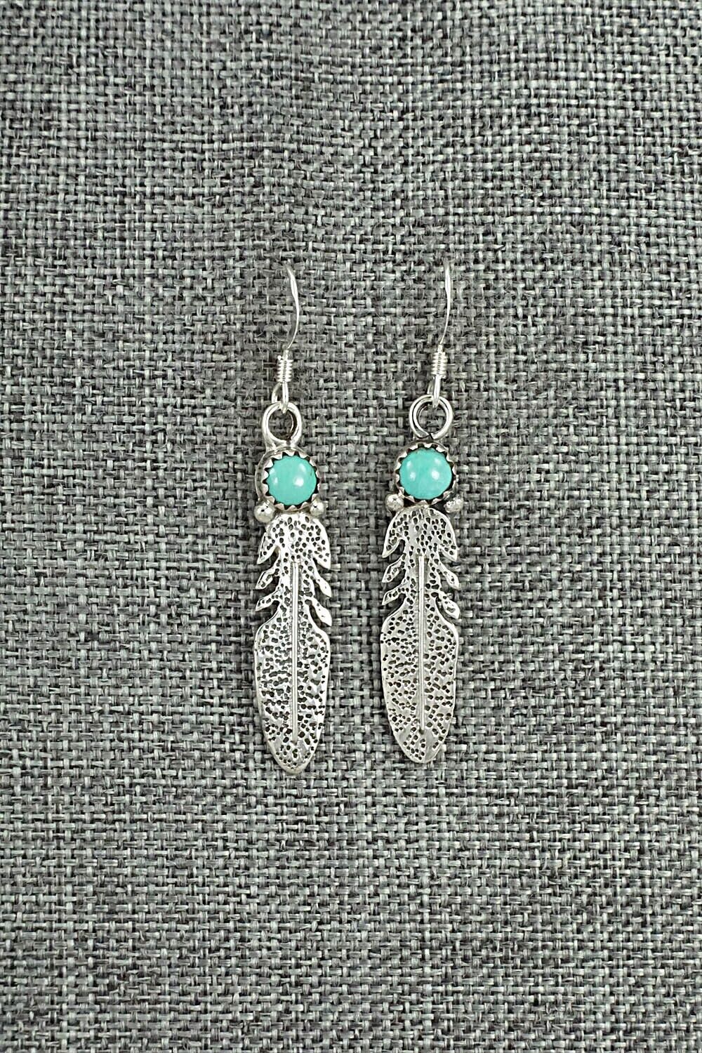 Turquoise & Sterling Silver Earrings - Sharon McCarthy