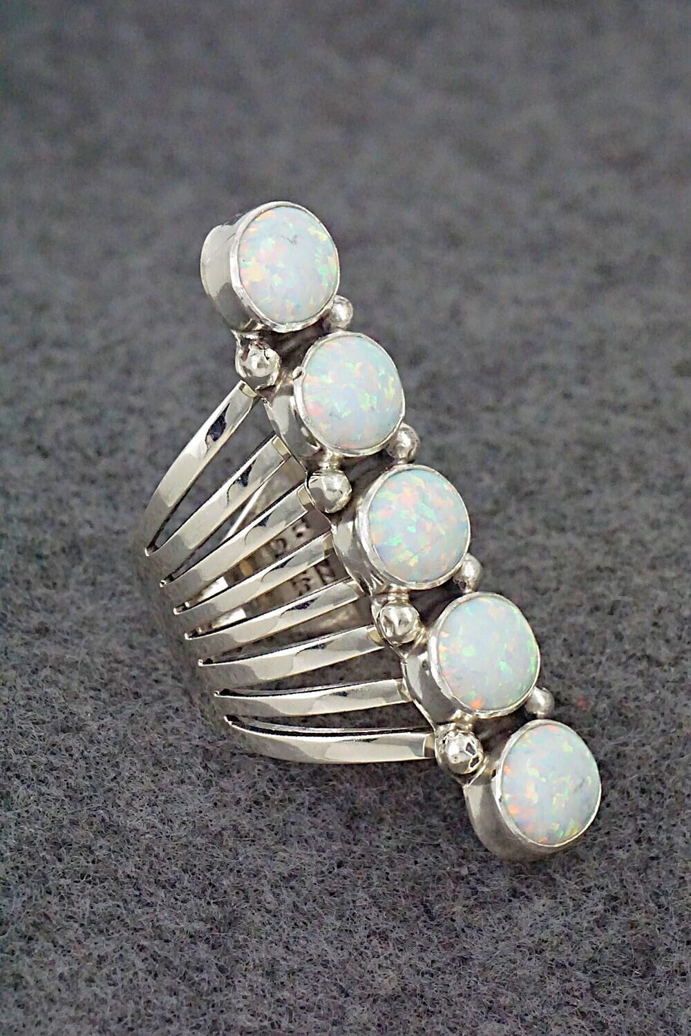 Opalite & Sterling Silver Ring - Thomas Yazzie - Size 7