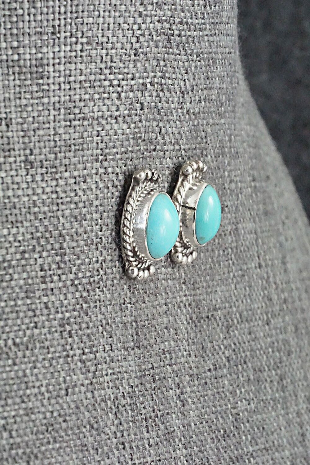 Turquoise & Sterling Silver Earrings - Jan Mariano