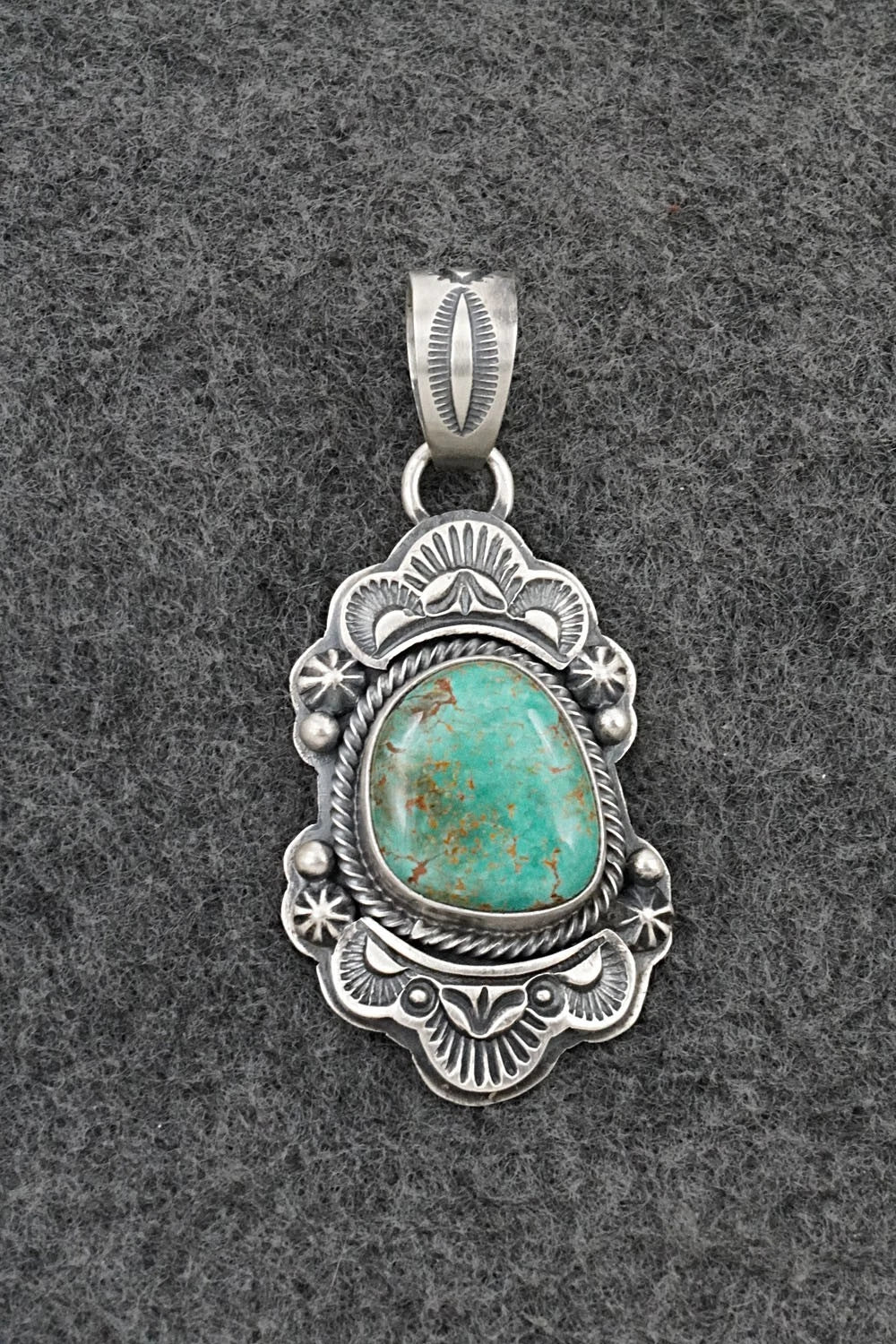 Turquoise & Sterling Silver Pendant - Randy Boyd