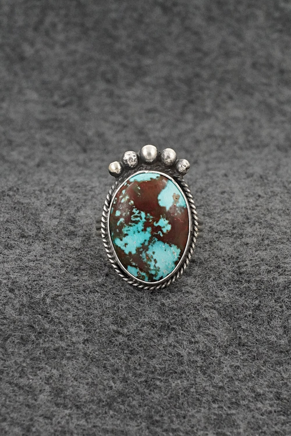 Turquoise & Sterling Silver Ring - Rena Begay - Size 8
