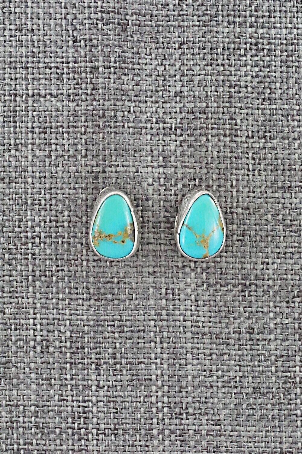 Turquoise & Sterling Silver Earrings - Marco Begaye