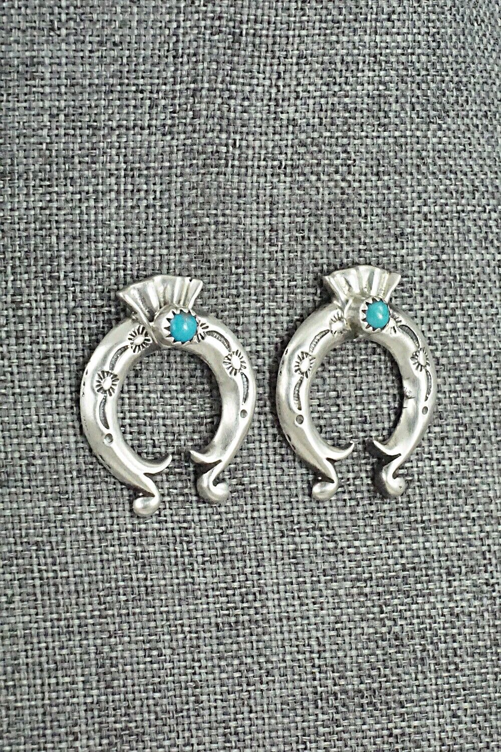 Turquoise & Sterling Silver Earrings - Adrienne Gordon