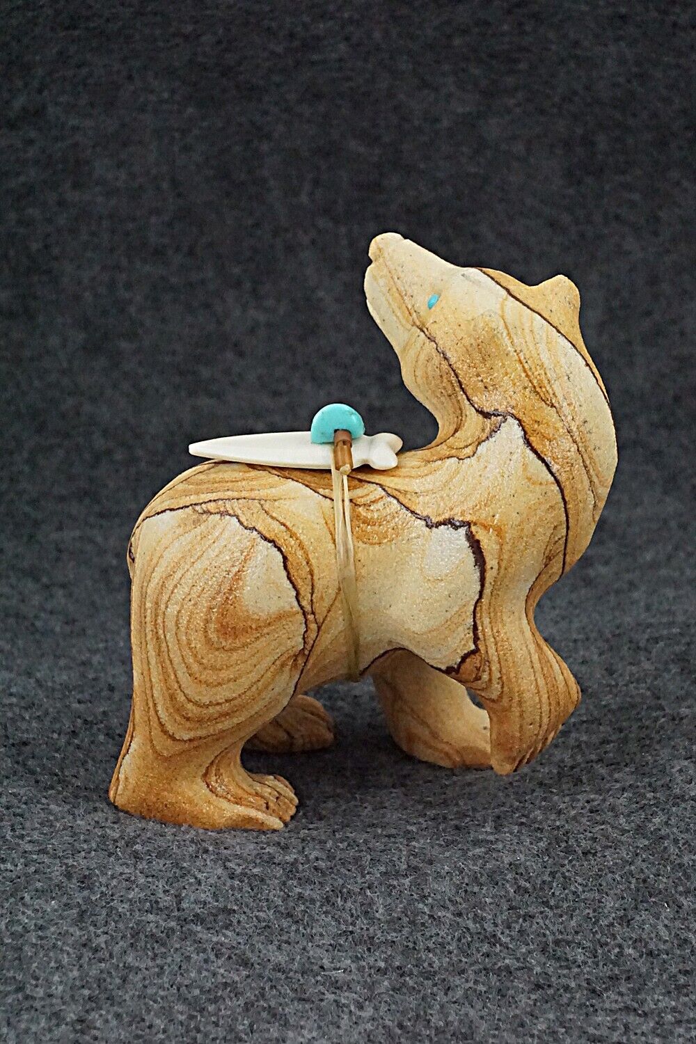 Bear Zuni Fetish Carving - Albert Eustace, Sr.