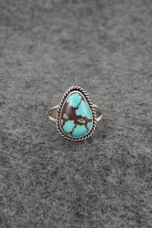 Turquoise & Sterling Silver Ring - Eugene Gruber - Size 6