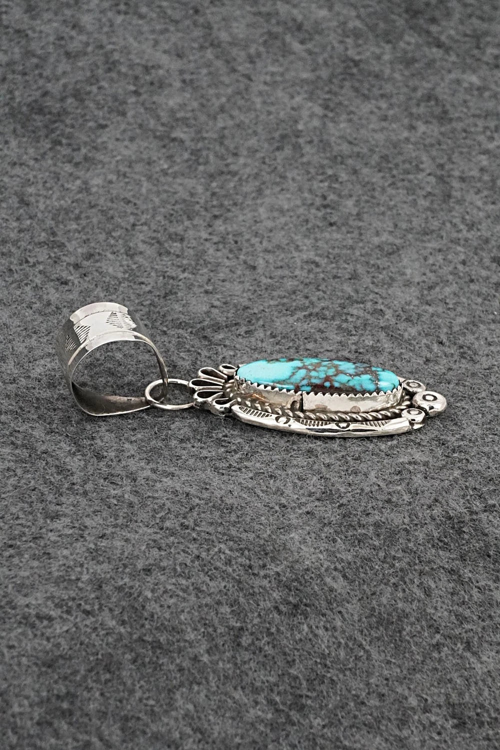 Turquoise & Sterling Silver Pendant - Phil Nez