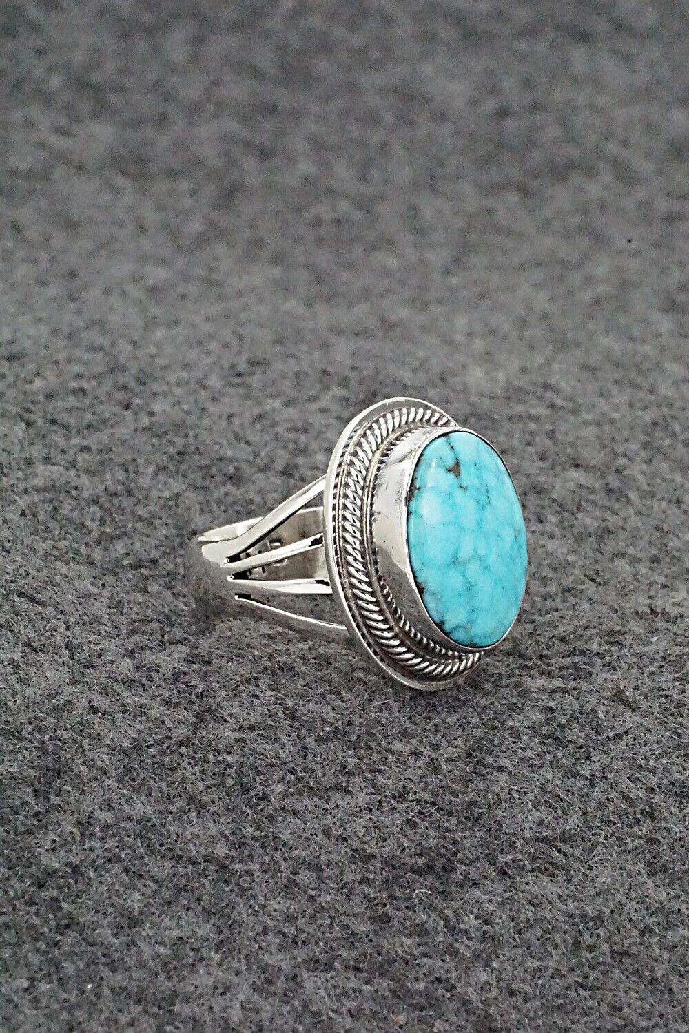 Turquoise & Sterling Silver Ring - Marita Benally - Size 7