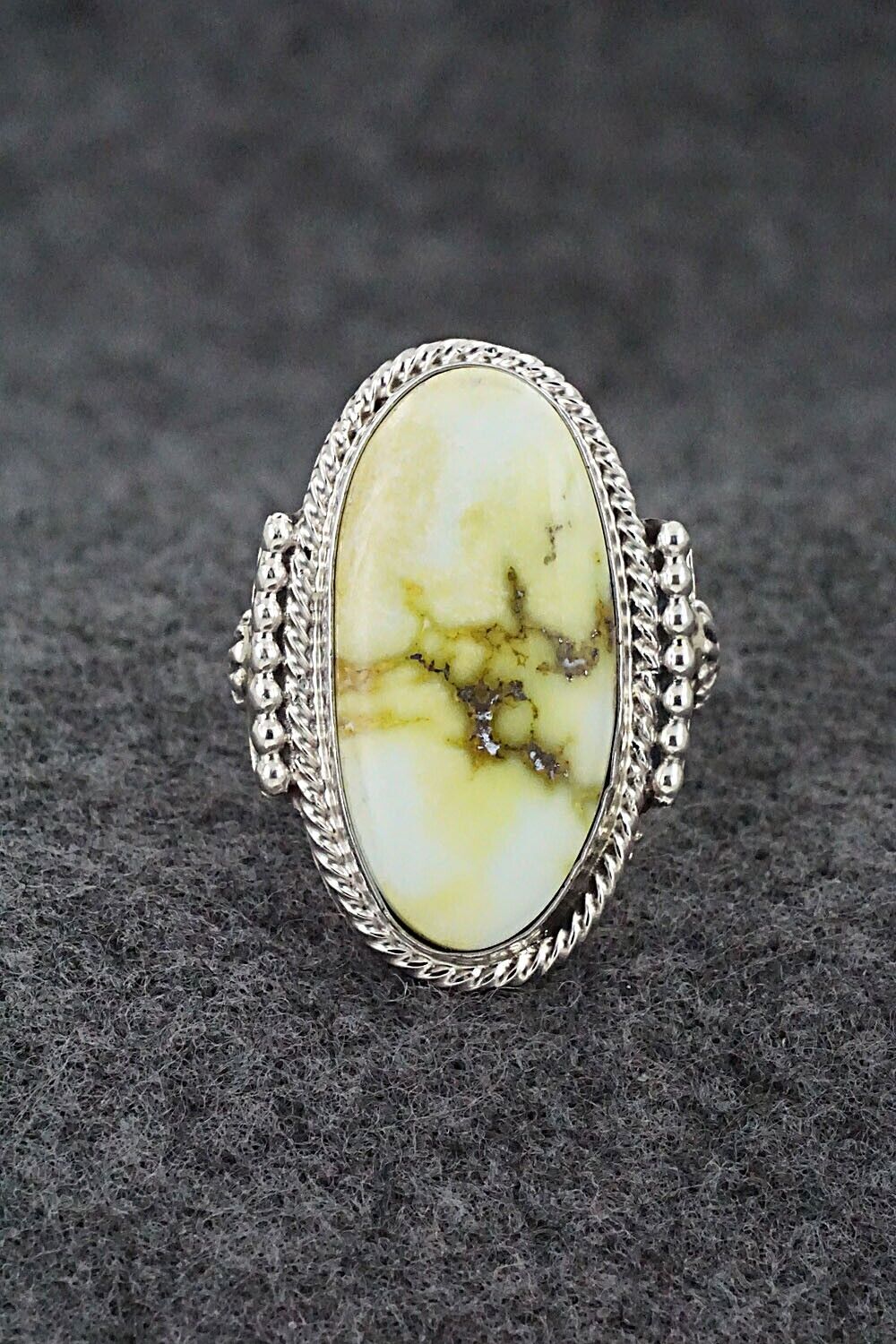 Variscite & Sterling Silver Ring - Andrew Vandever - Size 6.75