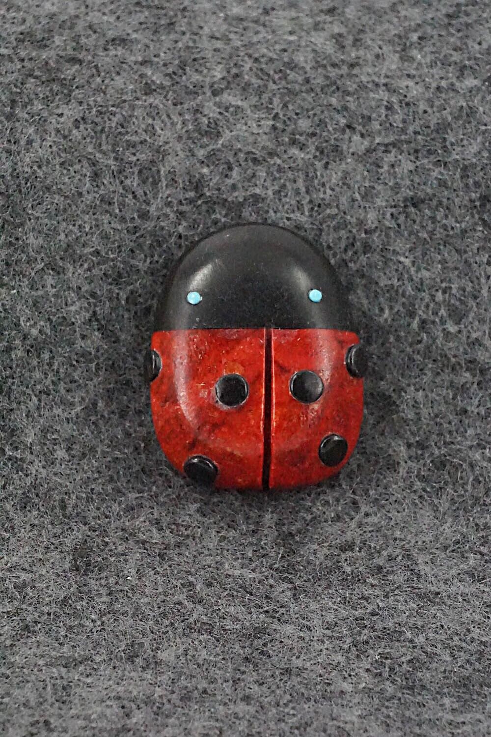 Ladybug Zuni Fetish Carving - Reynold Lunasee