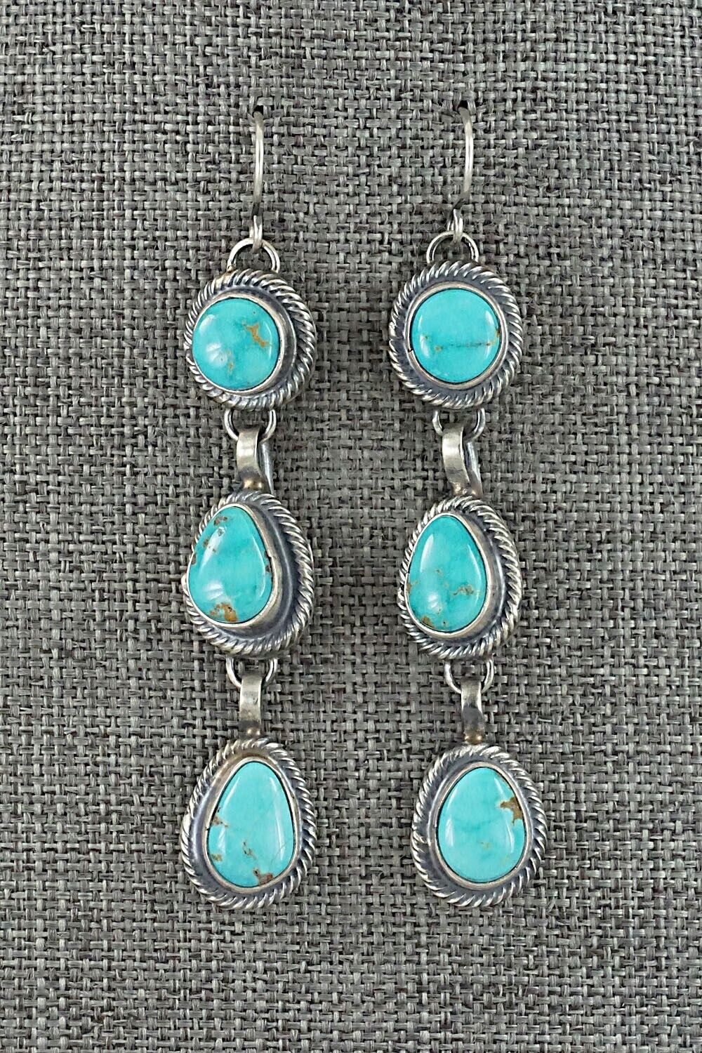 Turquoise & Sterling Silver Squash Blossom Set - Thomas Francisco
