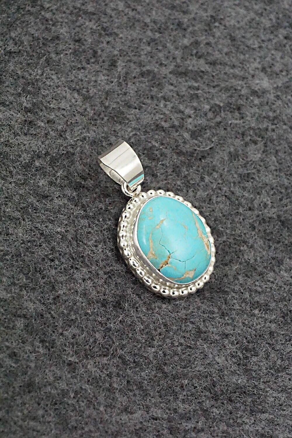 Turquoise & Sterling Silver Pendant - Byron Begay