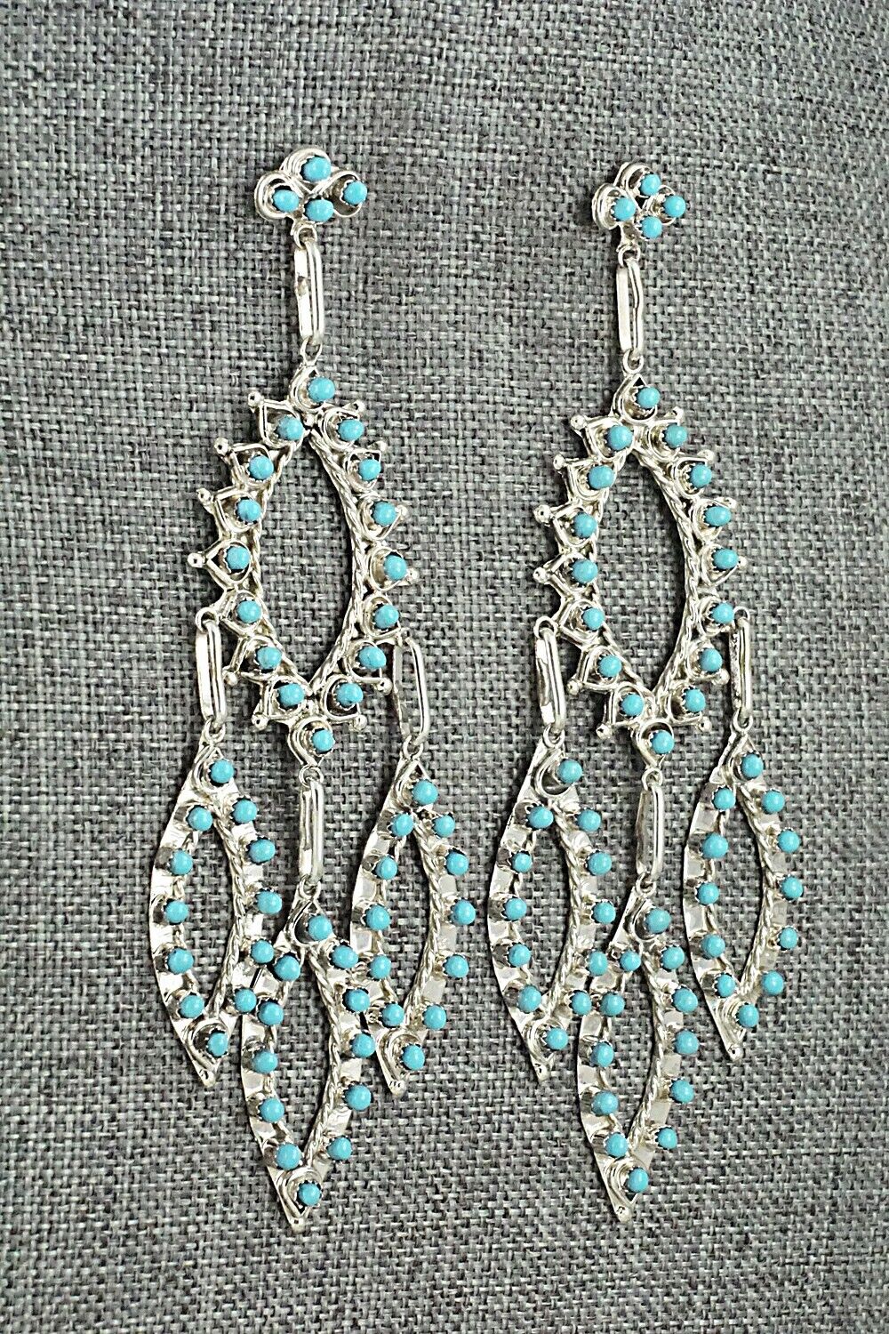 Turquoise & Sterling Silver Earrings - Wayne Johnson