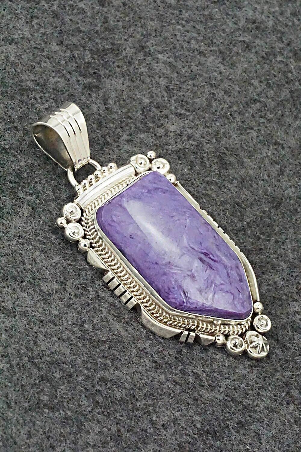 Charoite & Sterling Silver Pendant - Daniel Benally