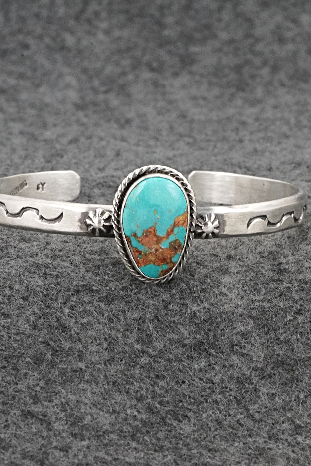 Turquoise & Sterling Silver Bracelet - Samuel Yellowhair