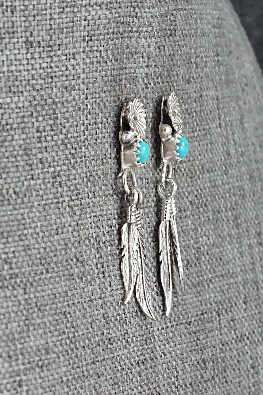 Turquoise & Sterling Silver Earrings - Judy Largo