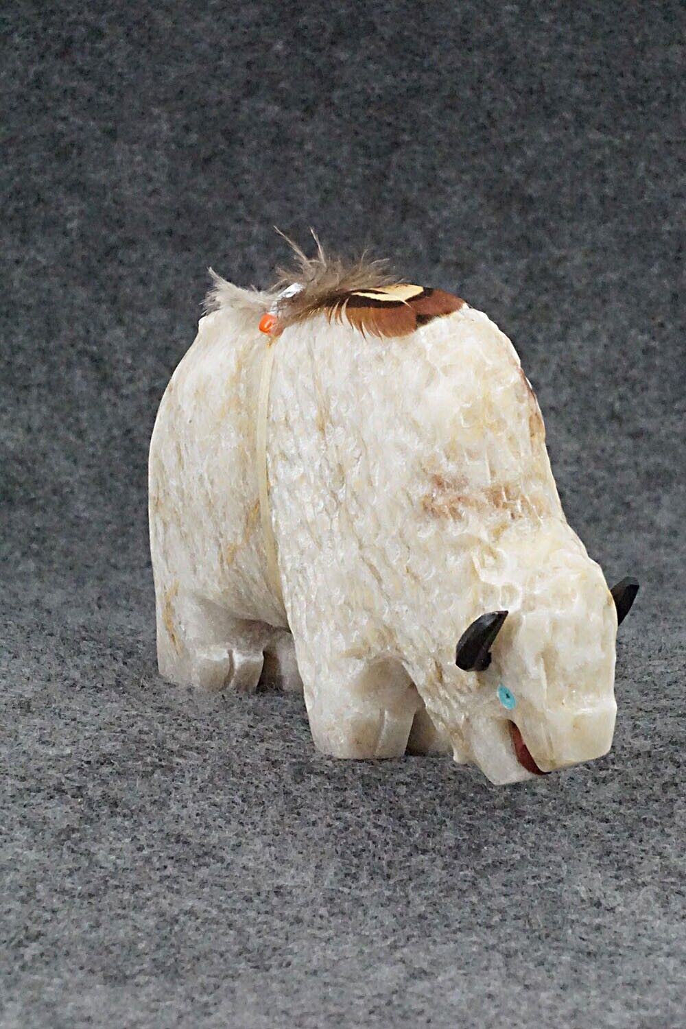 Buffalo Navajo Fetish Carving - Ben Livingston