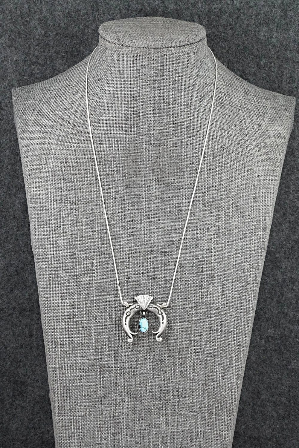Turquoise & Sterling Silver Necklace - Gary Shorty