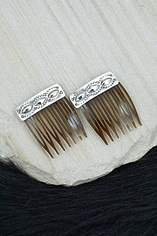 Sterling Silver Hair Combs - Jennie Blackgoat