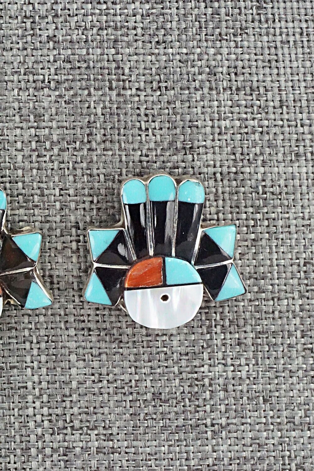 Multi Stone & Sterling Silver Earrings - Clayton Vacit