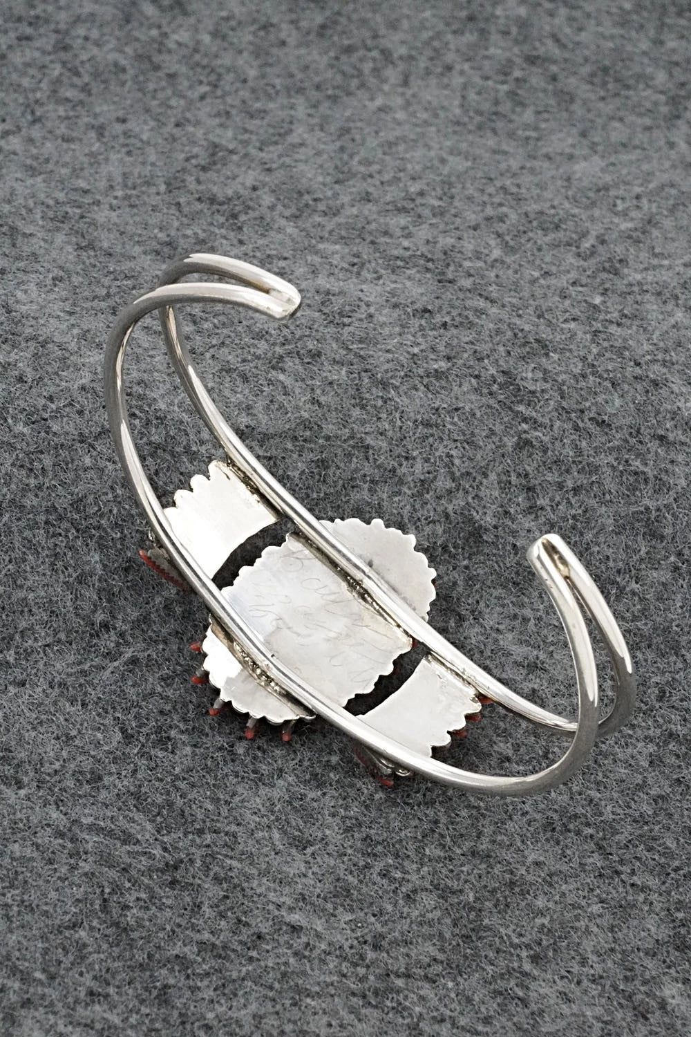 Coral & Sterling Silver Bracelet - Barton Cooeyate