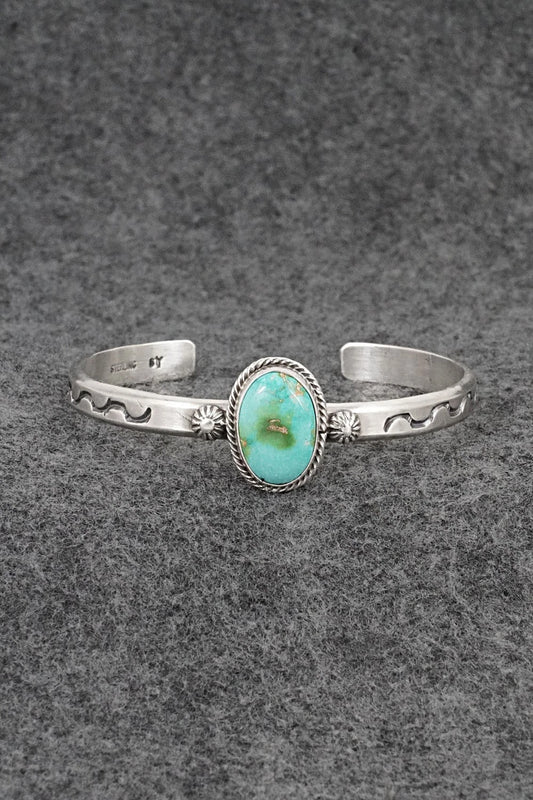 Turquoise & Sterling Silver Bracelet - Samuel Yellowhair