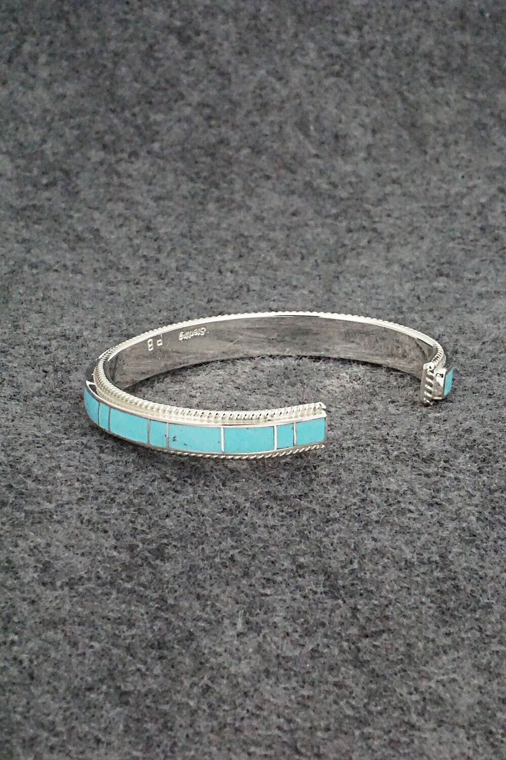 Turquoise & Sterling Silver Bracelet - Ricky Booqua